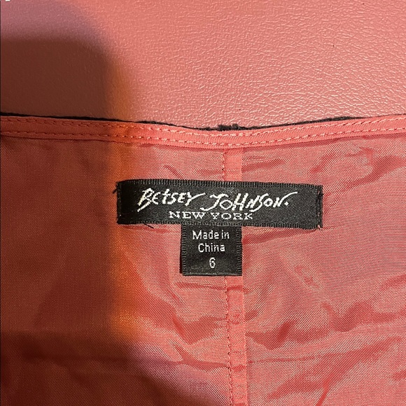 Betsey Johnson Black and Red Lace Midi Dress - Picture 2 of 2